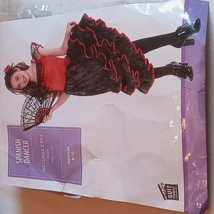 NEW Spanish Dancer Girl's Medium Costume